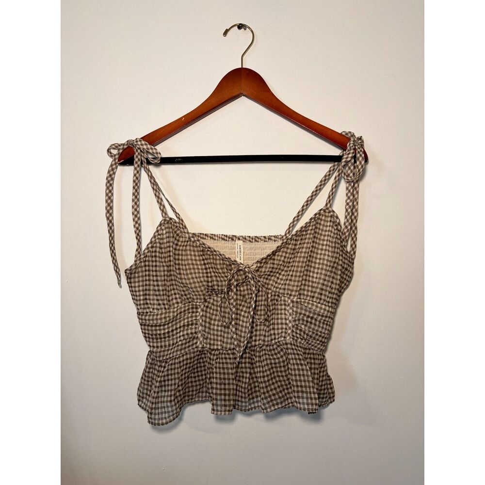 Gingham cami top